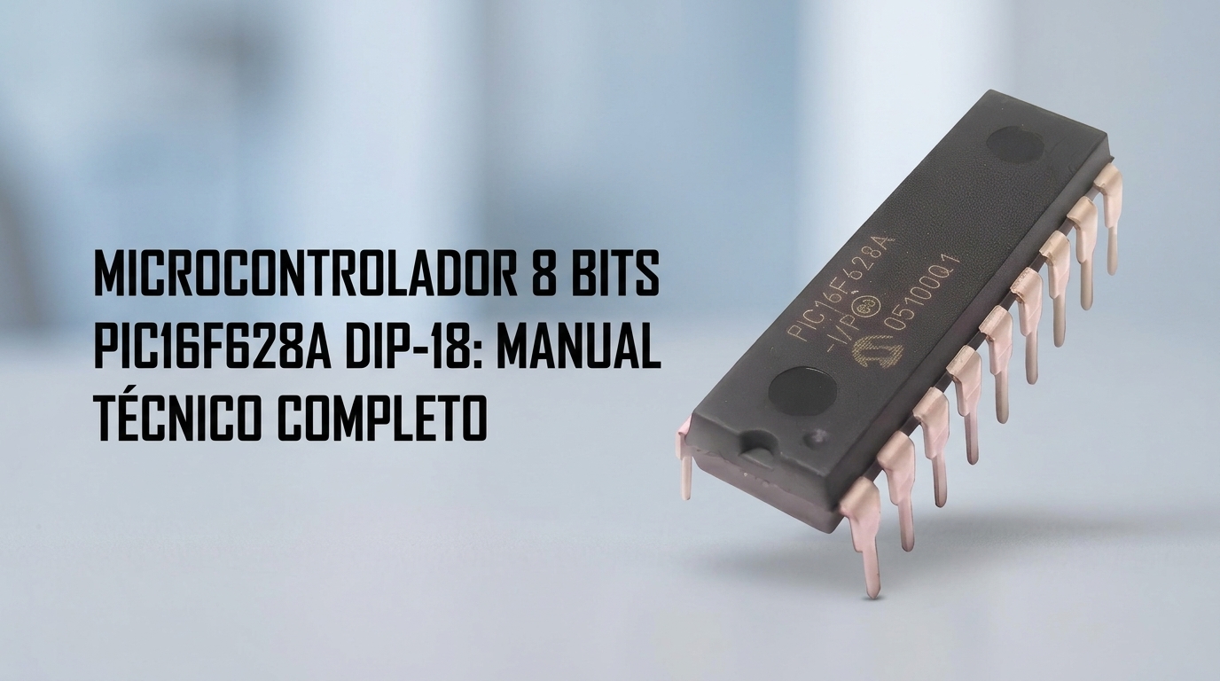 Microcontrolador PIC16F628A DIP-18: Manual Técnico Completo
