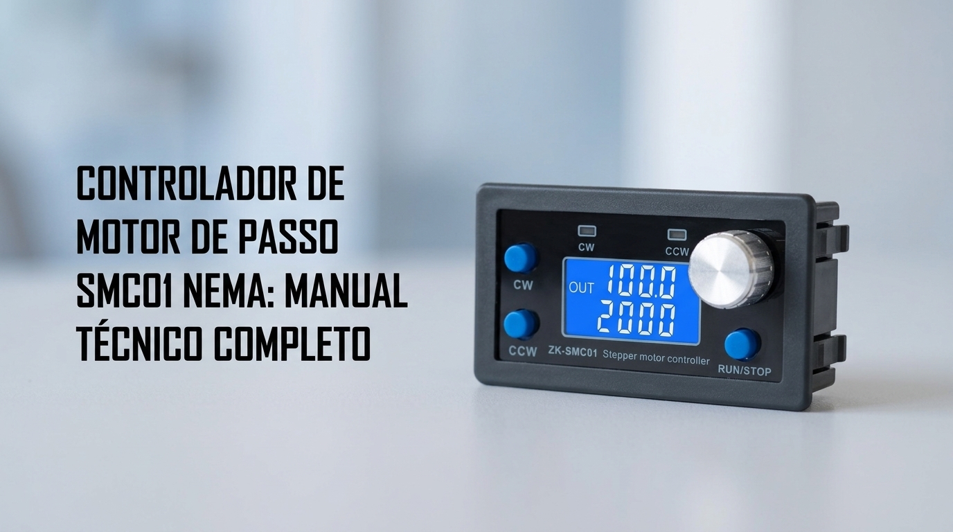 Controlador Inteligente Velocidade Motor Passo Nema SMC01: Manual Técnico Completo