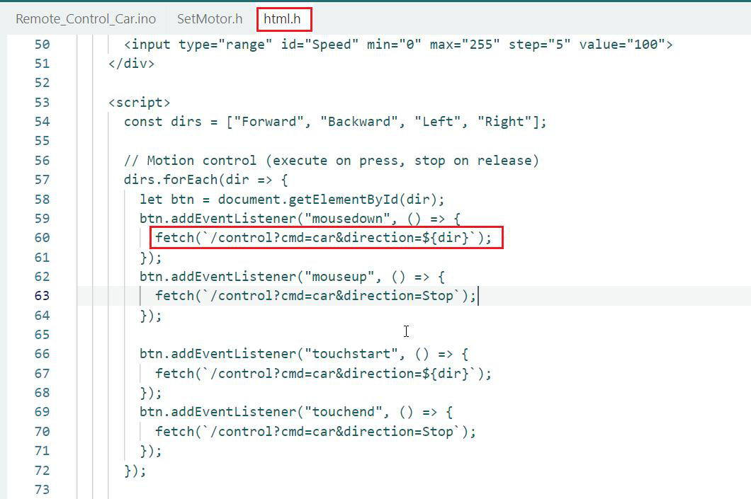 Slider de velocidade da interface com valor exibido em tempo real
