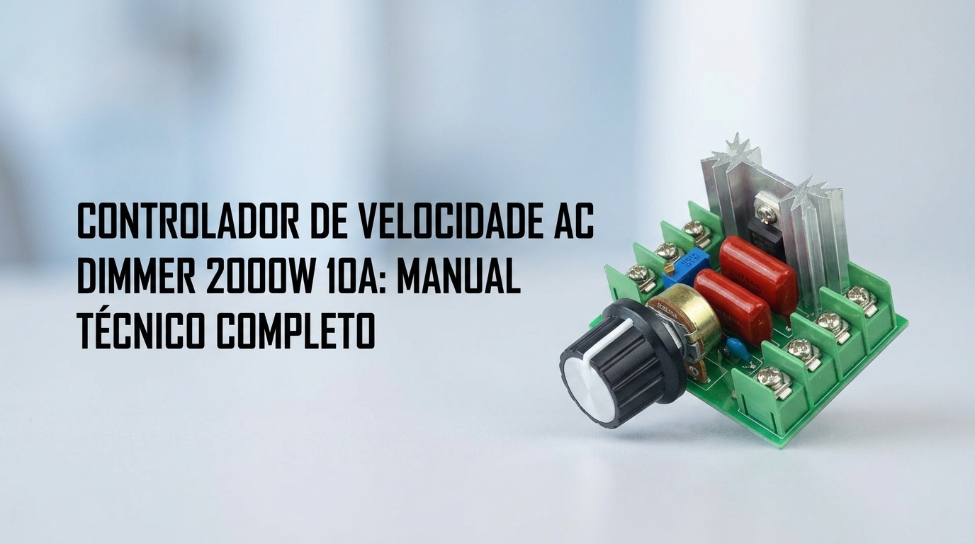 Dimmer Controlador Velocidade AC 2000w 50 220v 10a: Manual Técnico Completo
