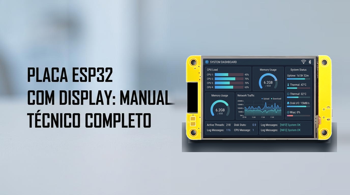 Documentação da Placa de Desenvolvimento ESP32 Com Display