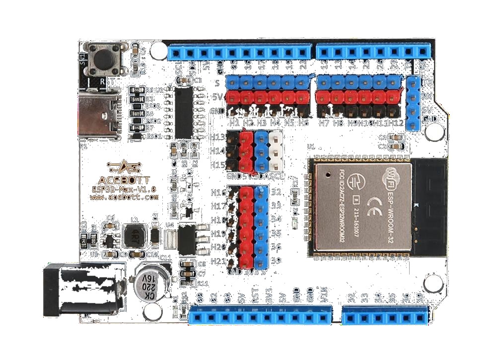 Esquema dos pinos de toque capacitivo integrados do ESP32 conectados a condutores
