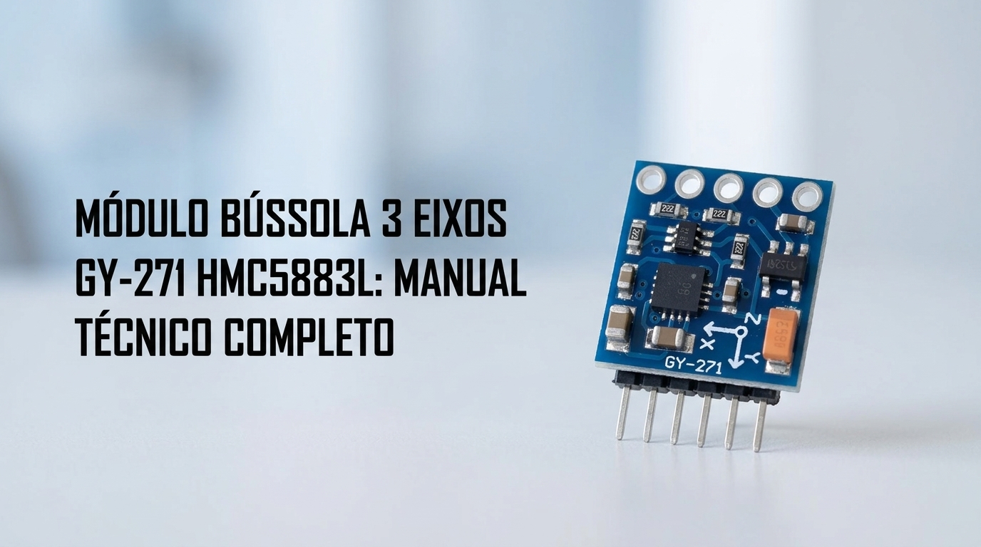 Módulo Bússola 3 Eixos GY-271 HMC5883L: Manual Técnico Completo