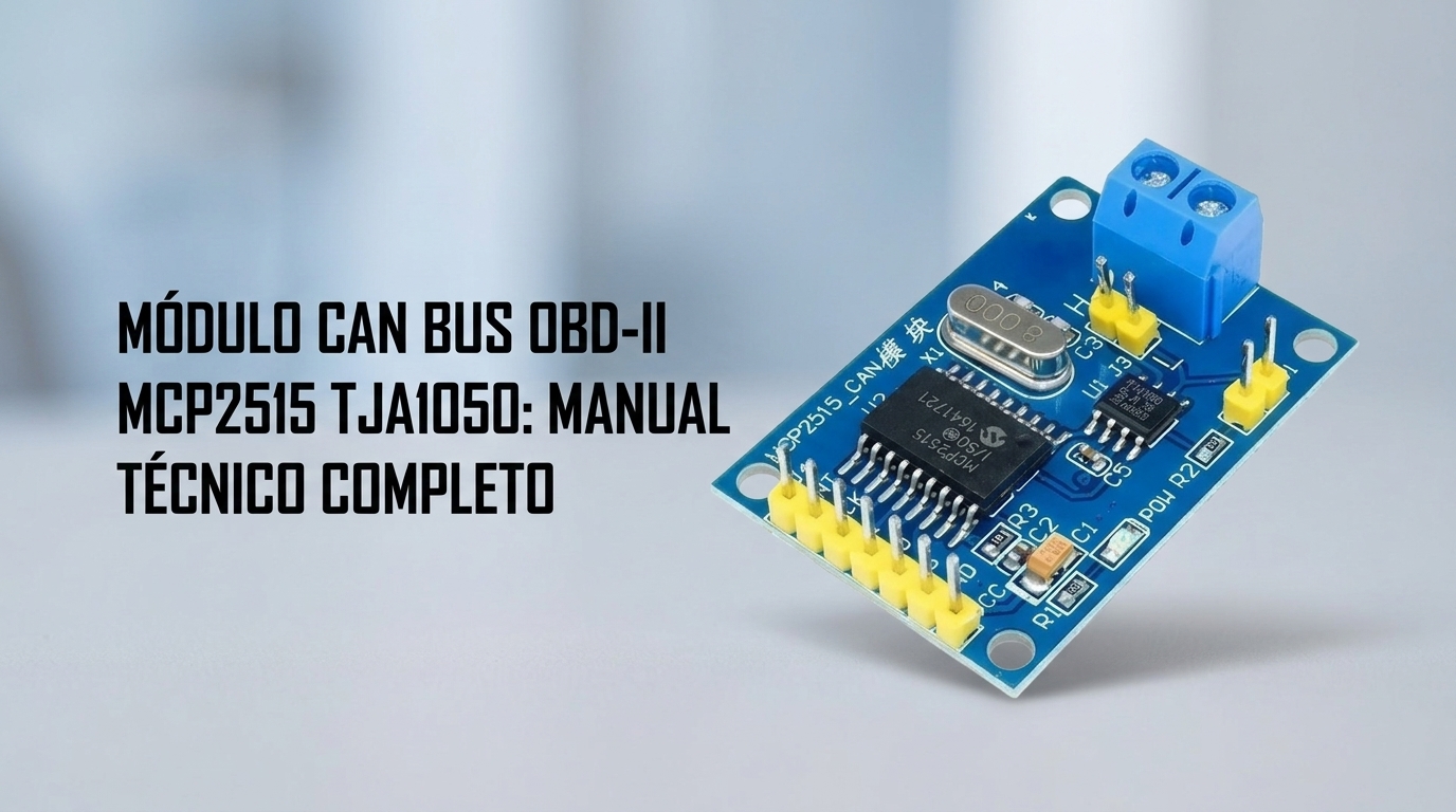 Módulo CAN BUS MCP2515 TJA1050 OBD-II: Manual Técnico Completo