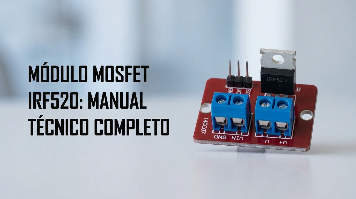 Módulo MOSFET IRF520 Driver Controlador: Manual Técnico Completo