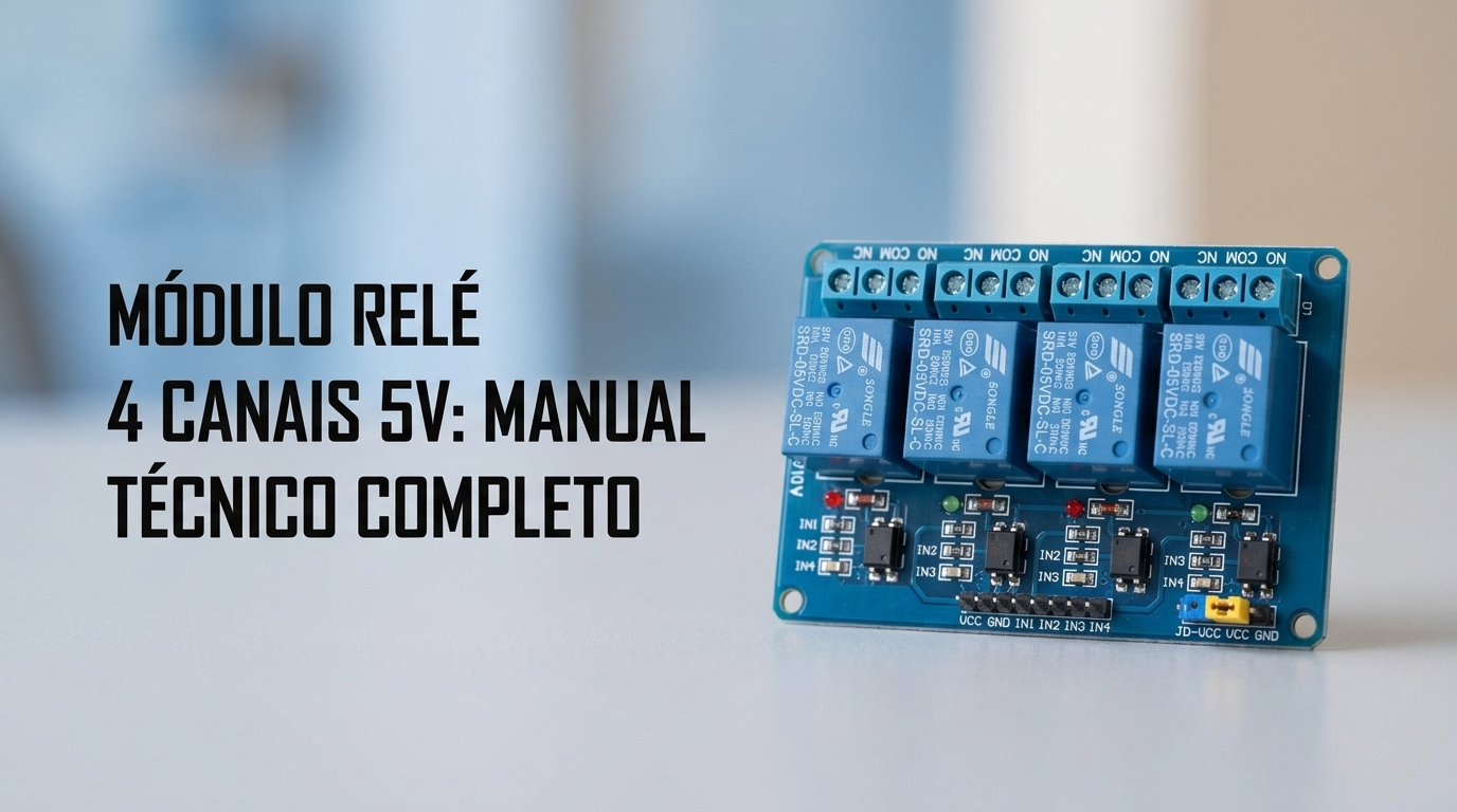Módulo Relé 4 Canais 5V Optoacoplado: Manual Técnico Completo