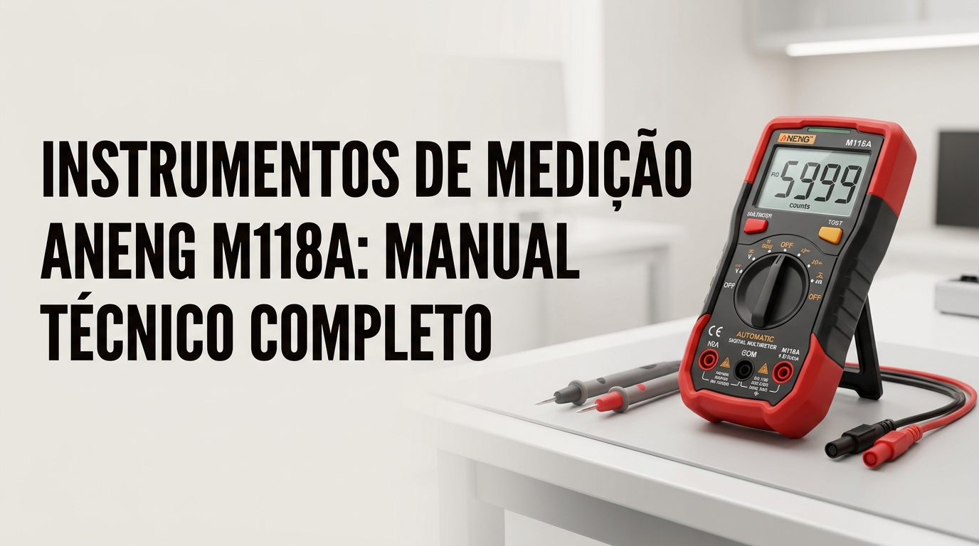 Multímetro Digital Profissional Automático Aneng M118A: Manual Técnico Completo