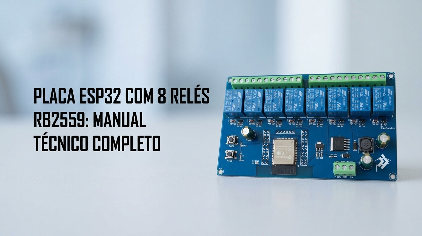 Placa ESP32 8 Relés RB2559 — manual técnico completo