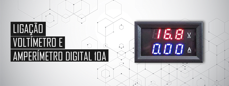 Como instalar o amperímetro e voltímetro digital
